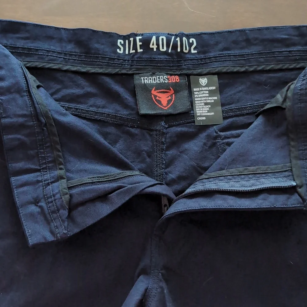 Men's Navy Work Shorts - Picture 8 of 9